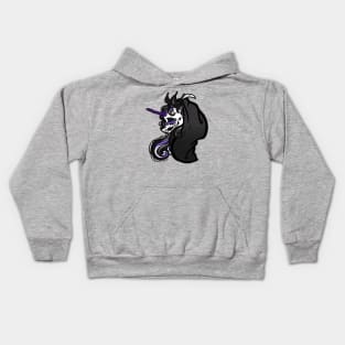 Grim Reaper Unicorn Kids Hoodie